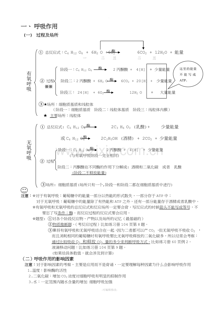 光合与呼吸知识点总结.doc_第1页