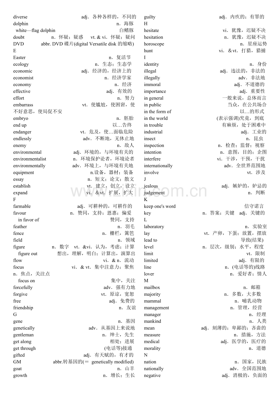 牛津高中英语单词表M5-M8[1]..doc_第2页