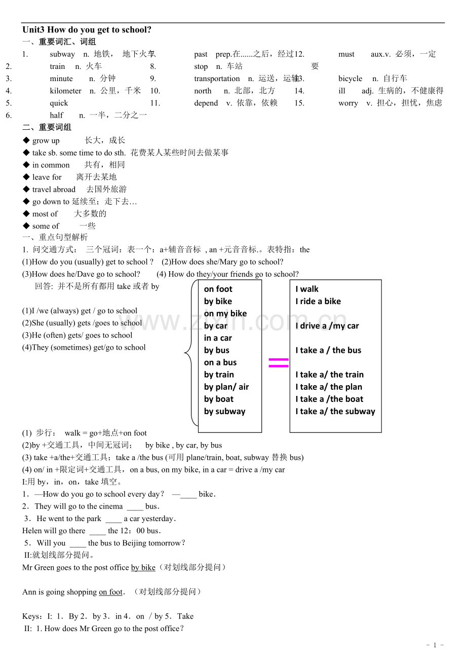 七年级英语下Unit3-.pdf_第1页