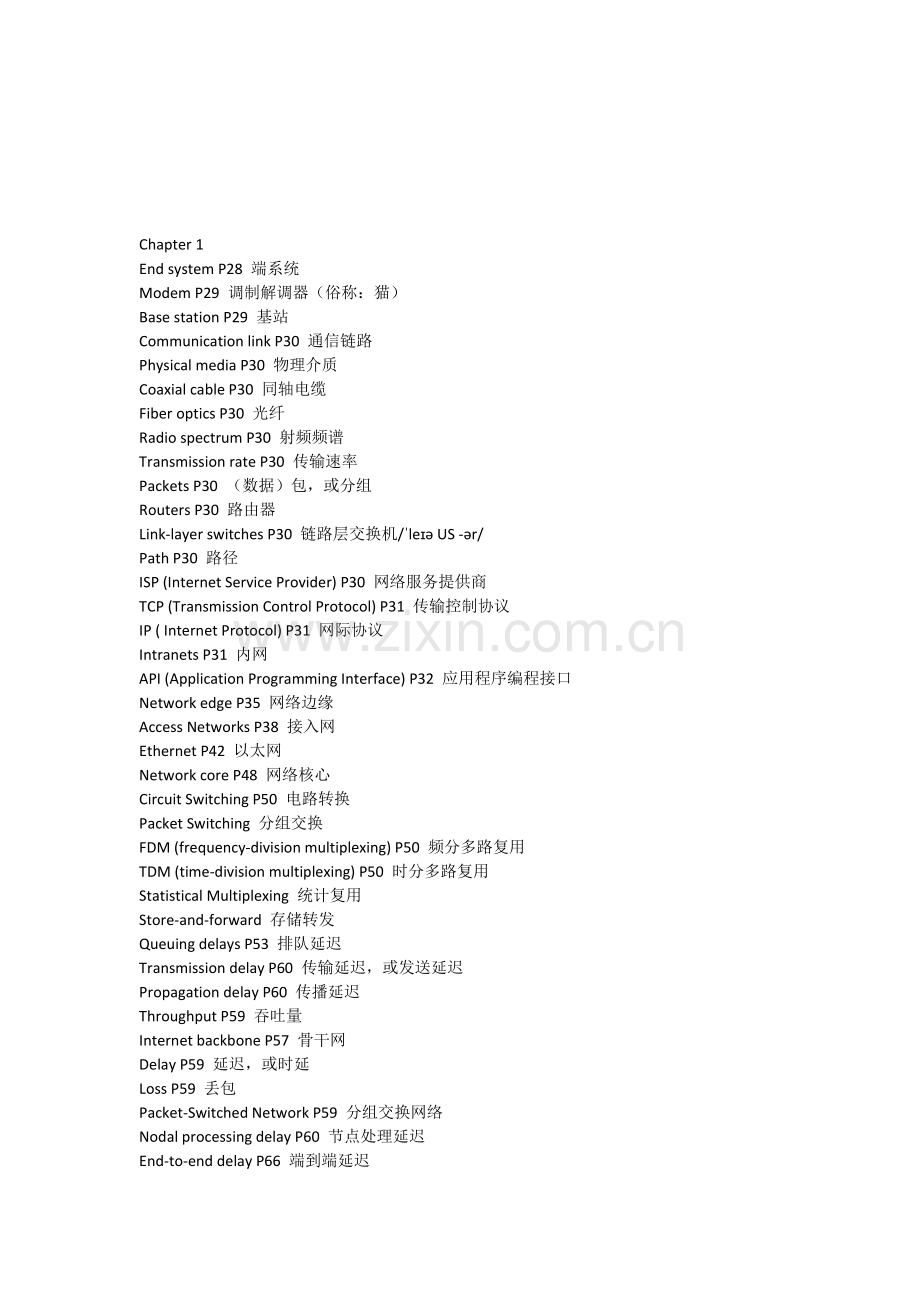 计算机网络专业术语.doc_第1页