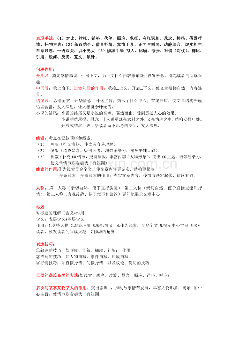 现代文阅读答题技巧总结.doc_第2页