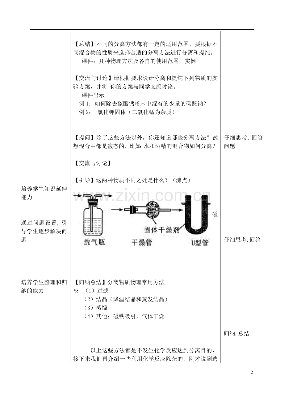 物质分离与除杂教案.doc_第2页