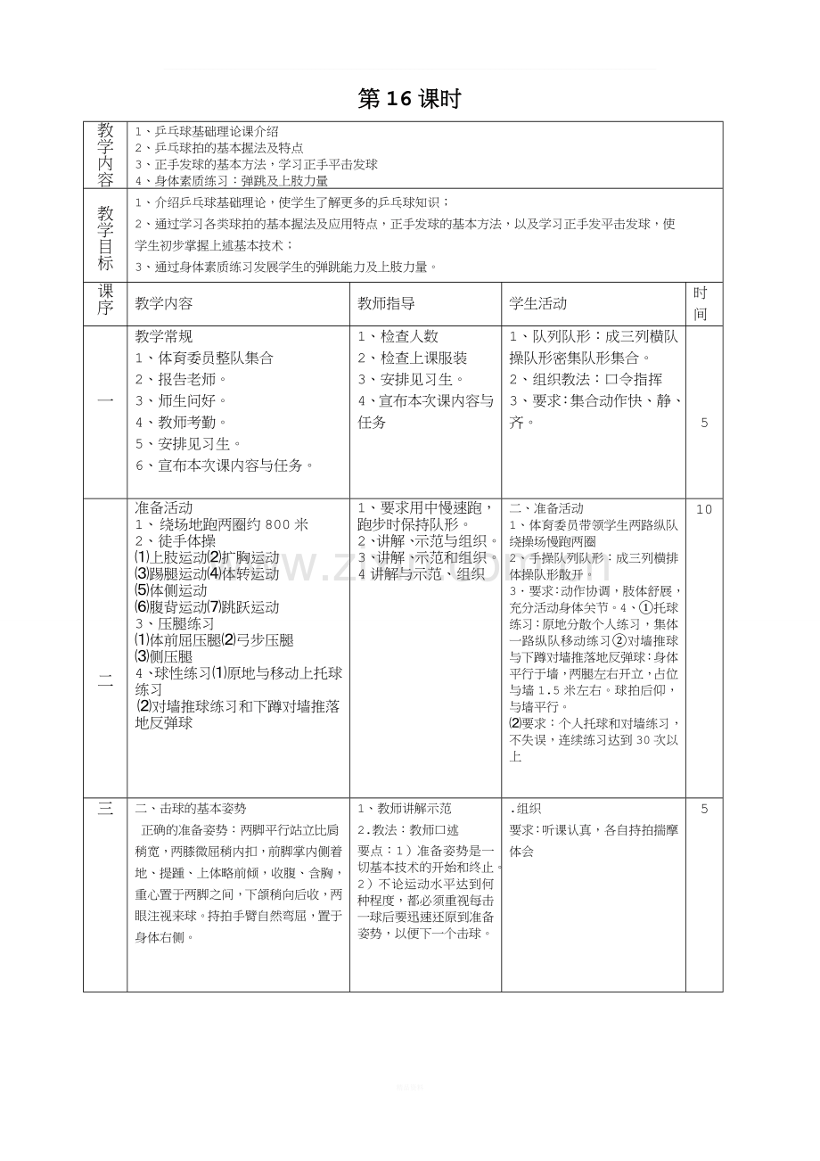 乒乓球体育课教案.doc_第1页