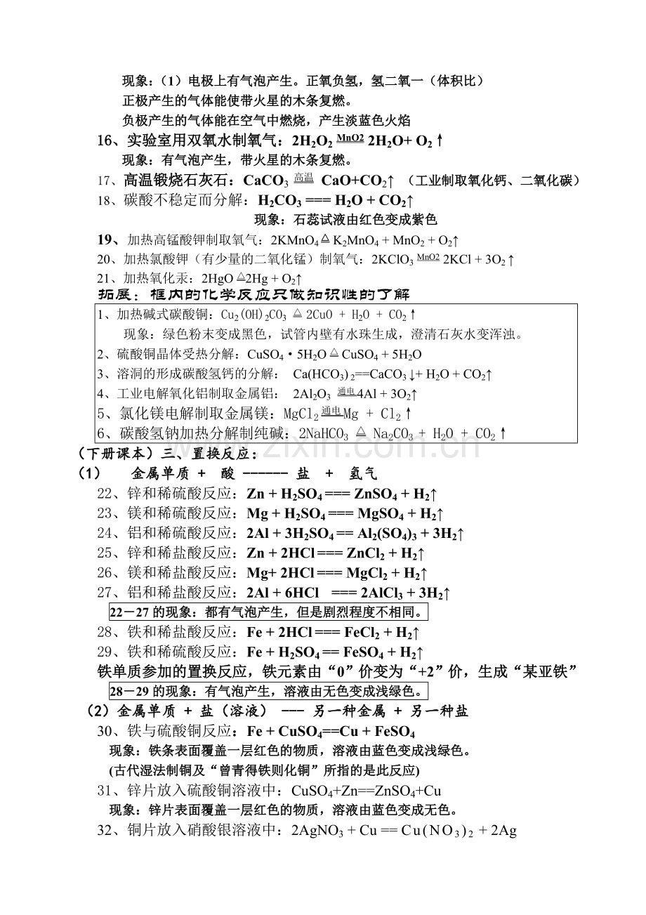 新人教版九年级化学方程式汇总(整理).doc_第2页