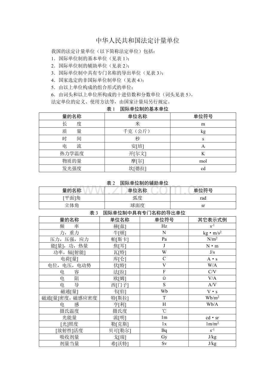 中华人民共和国法定计量单位.doc_第1页