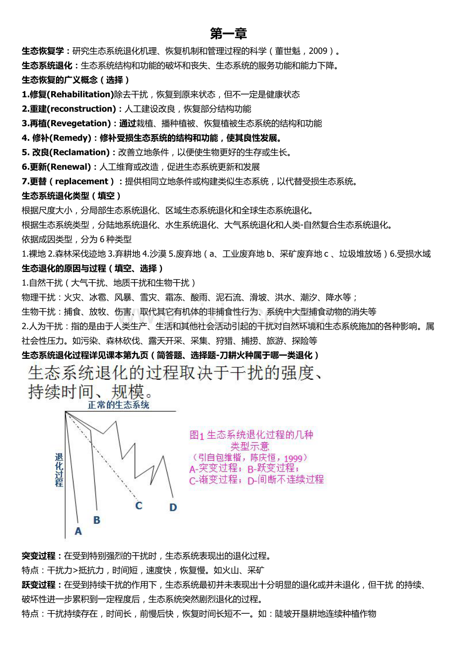 恢复生态学复习资料22.doc_第1页