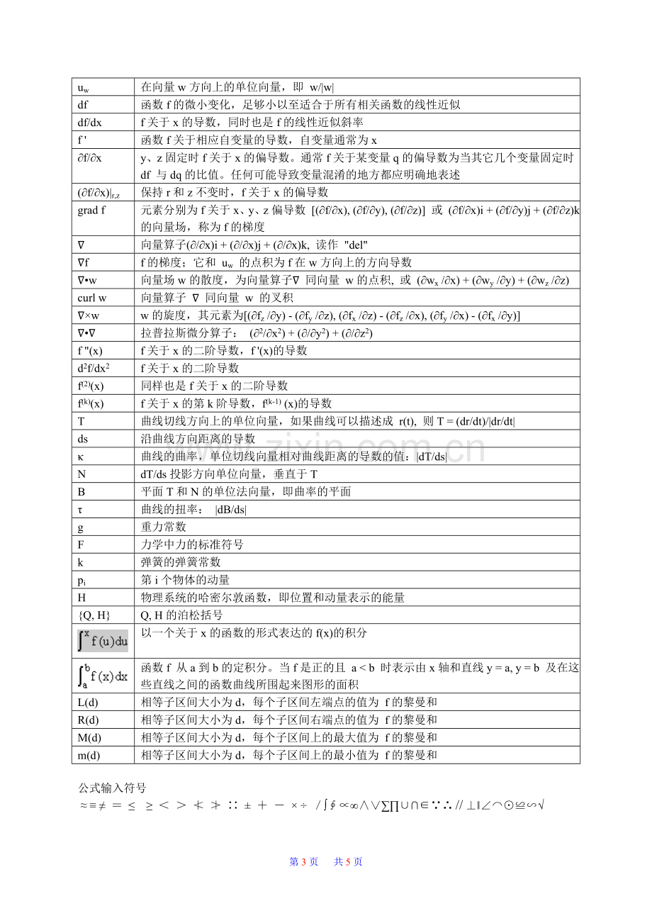 常用数学符号大全.doc_第3页