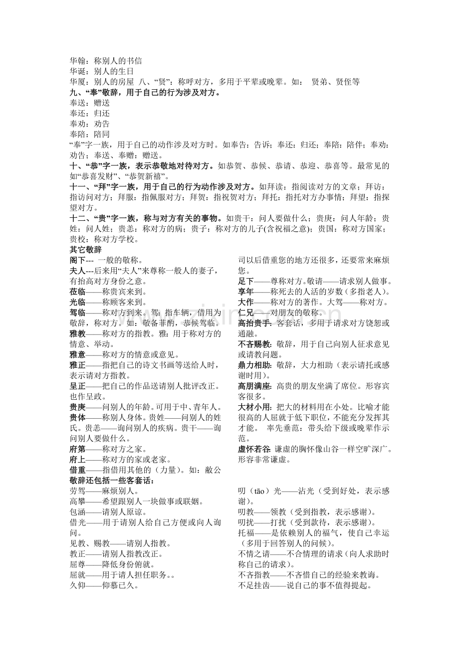 常见敬辞谦辞(整合版).doc_第2页