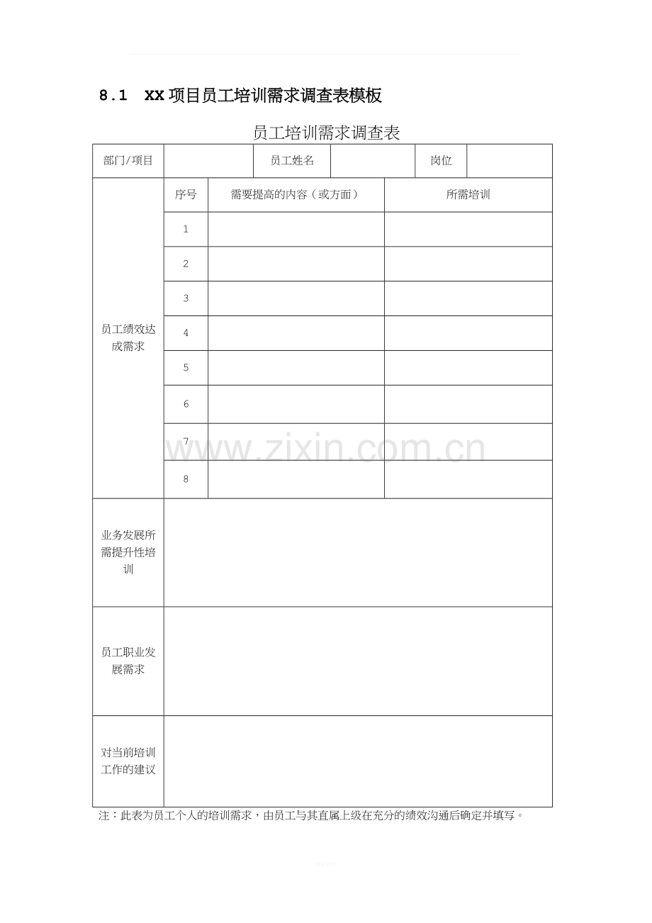 《员工培训需求调查表》.docx_第2页