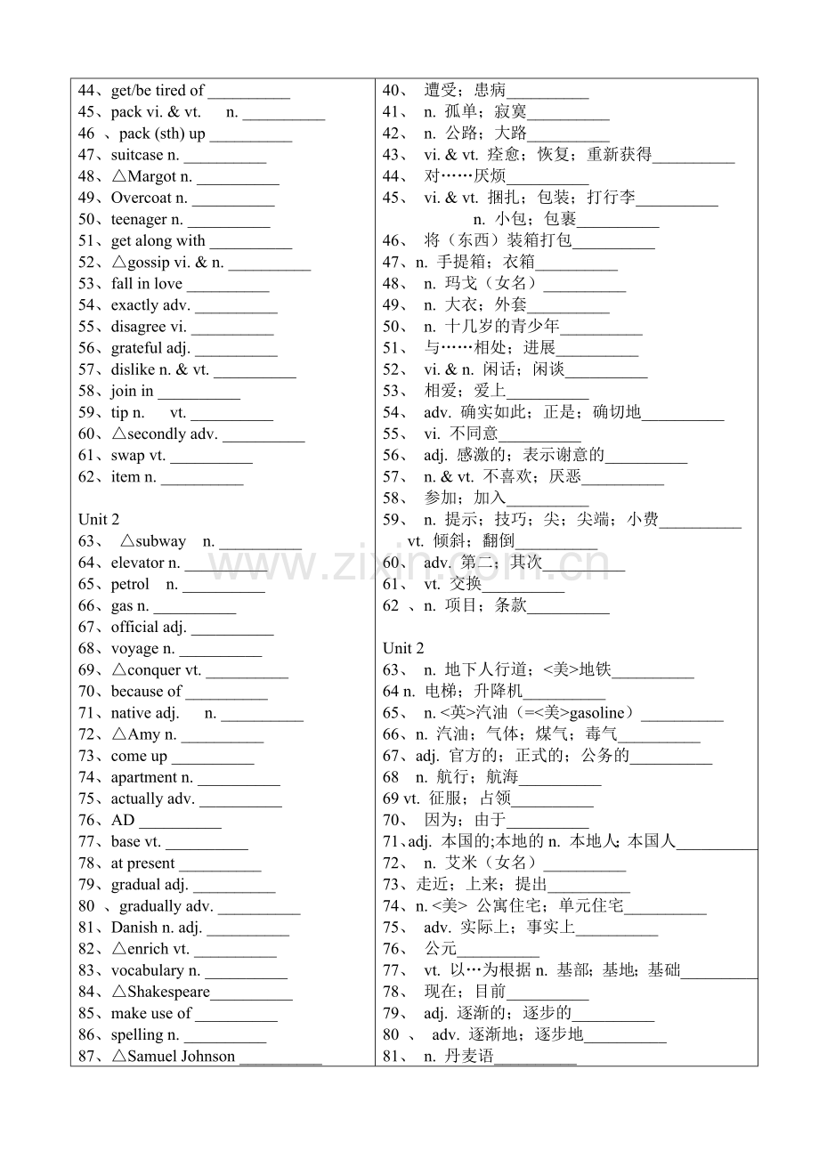 高中单词默写表.doc_第2页