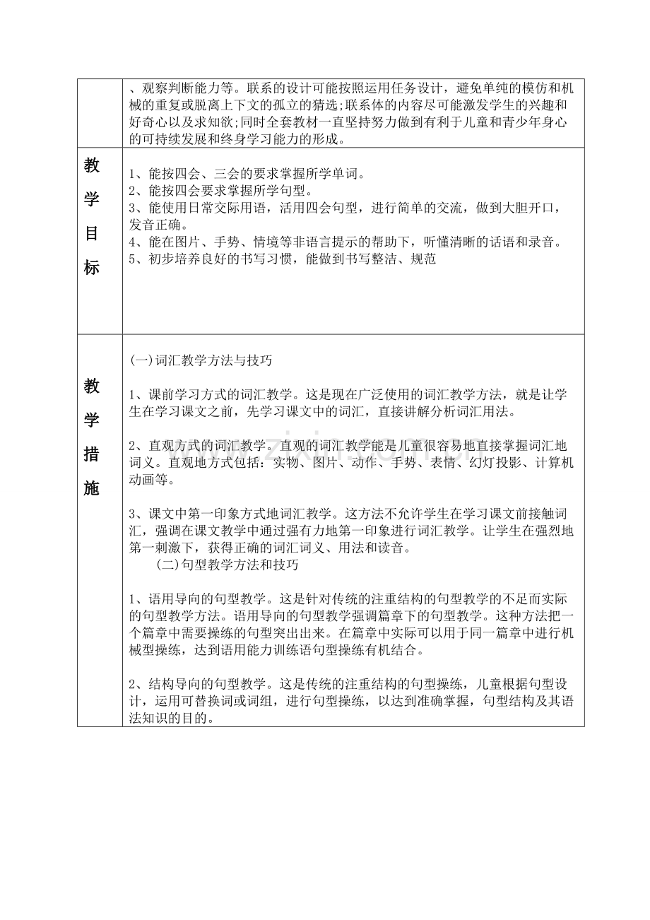 湘少版四年级下册英语教学计划.doc_第2页