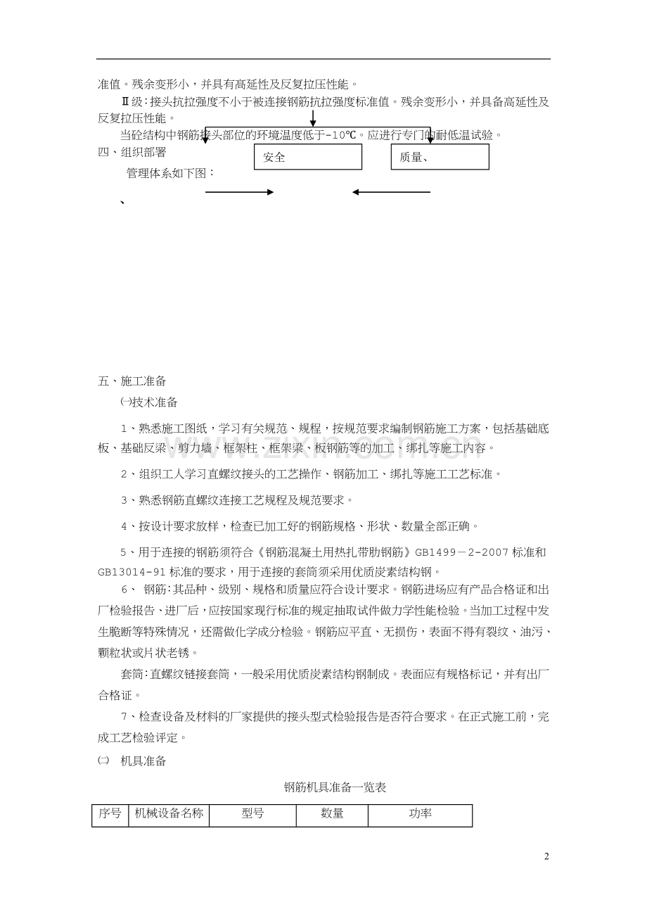 钢筋直螺纹机械连接施工方案.doc_第2页