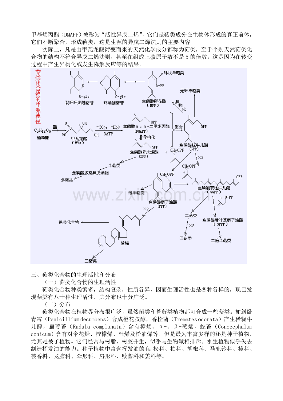 中药化学教案—第七章萜类和挥发油.doc_第2页