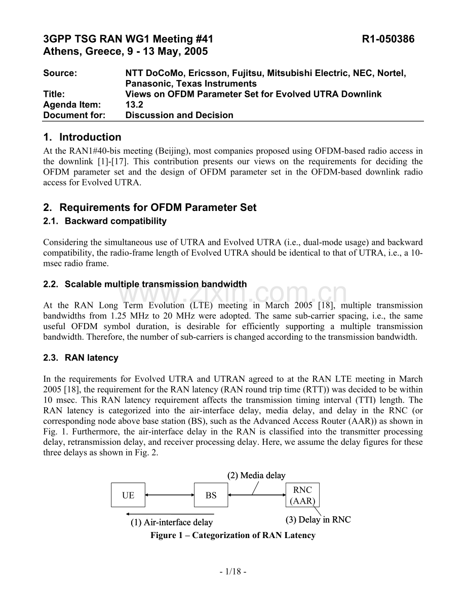 3GPPR1-050386-ViewsonOFDMParameterSet.doc_第1页