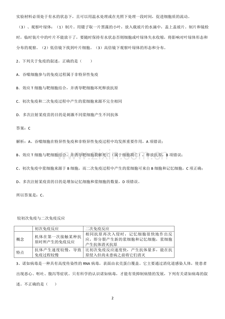 人教版高考生物知识点总结归纳.pdf_第2页