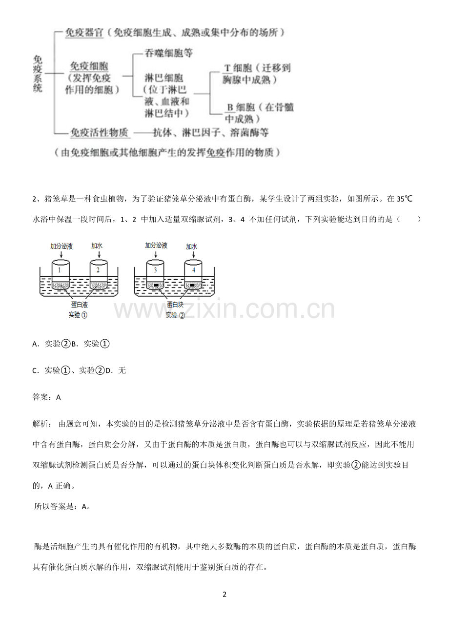 人教版高三生物笔记重点大全.pdf_第2页