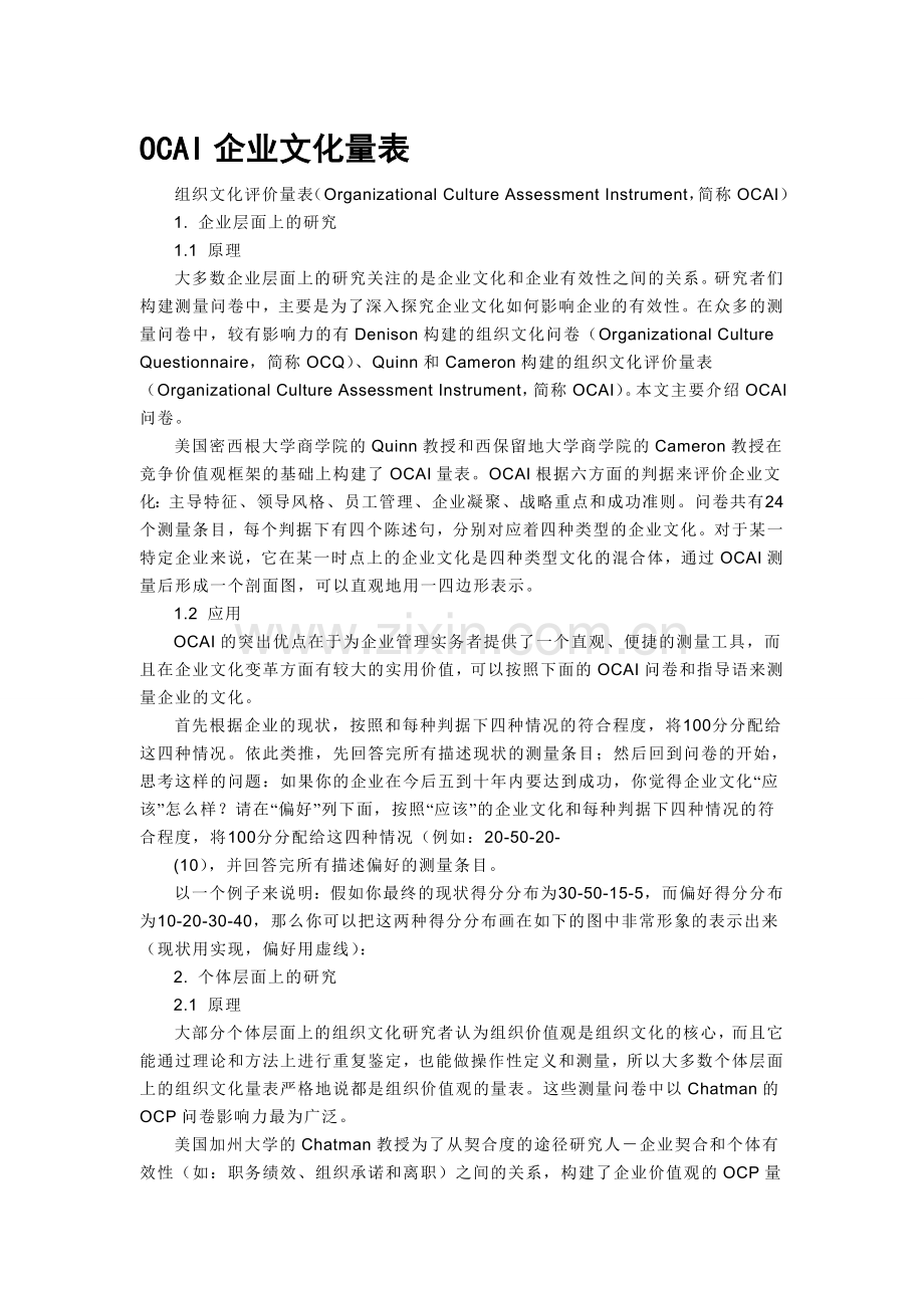 OCAI企业文化量表.doc_第1页