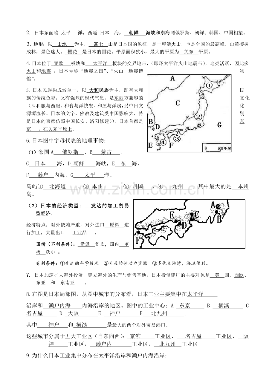 人教版七年级地理下册地理知识点总结.doc_第3页