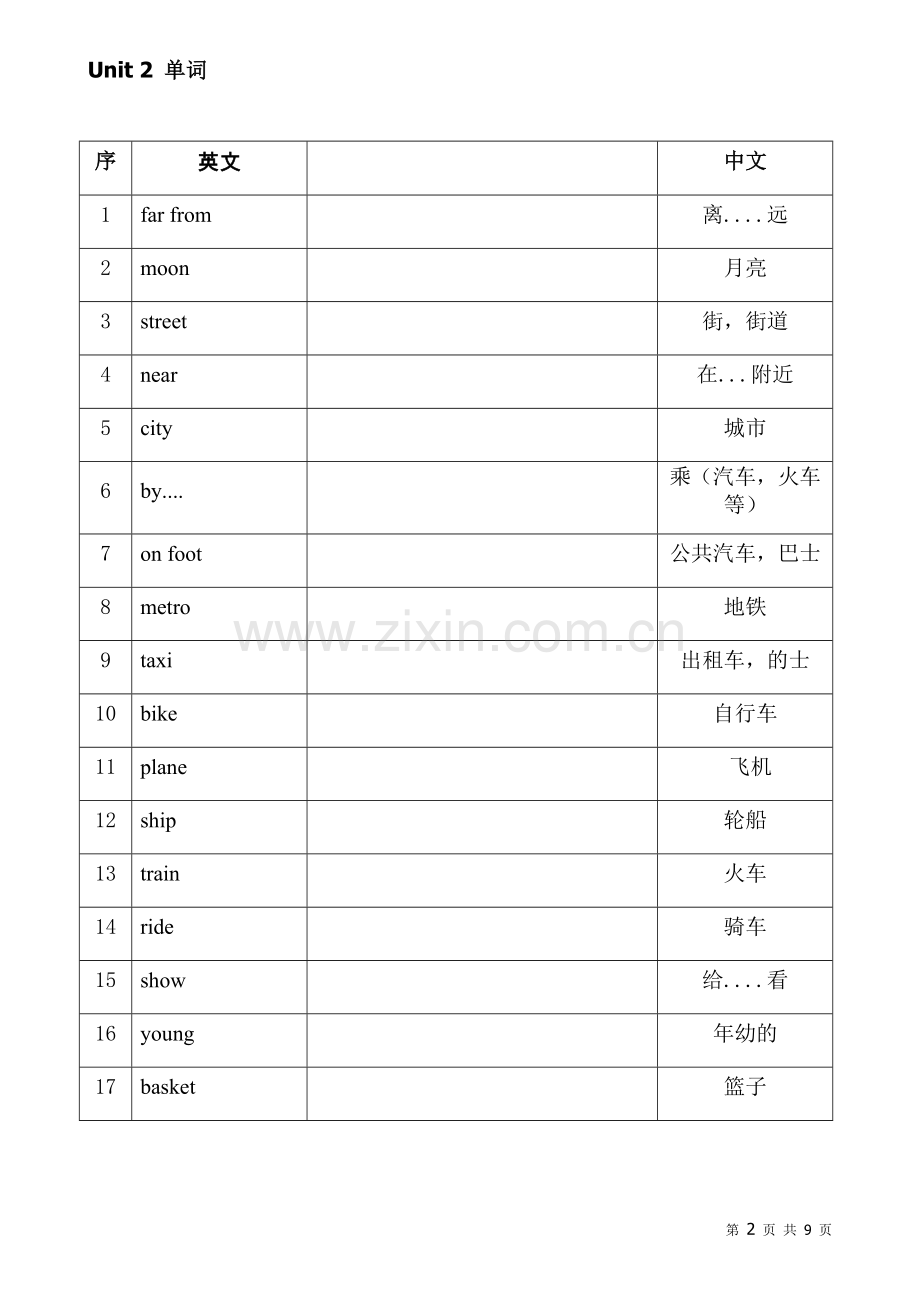 苏教版五年级下册英语单词表.doc_第2页