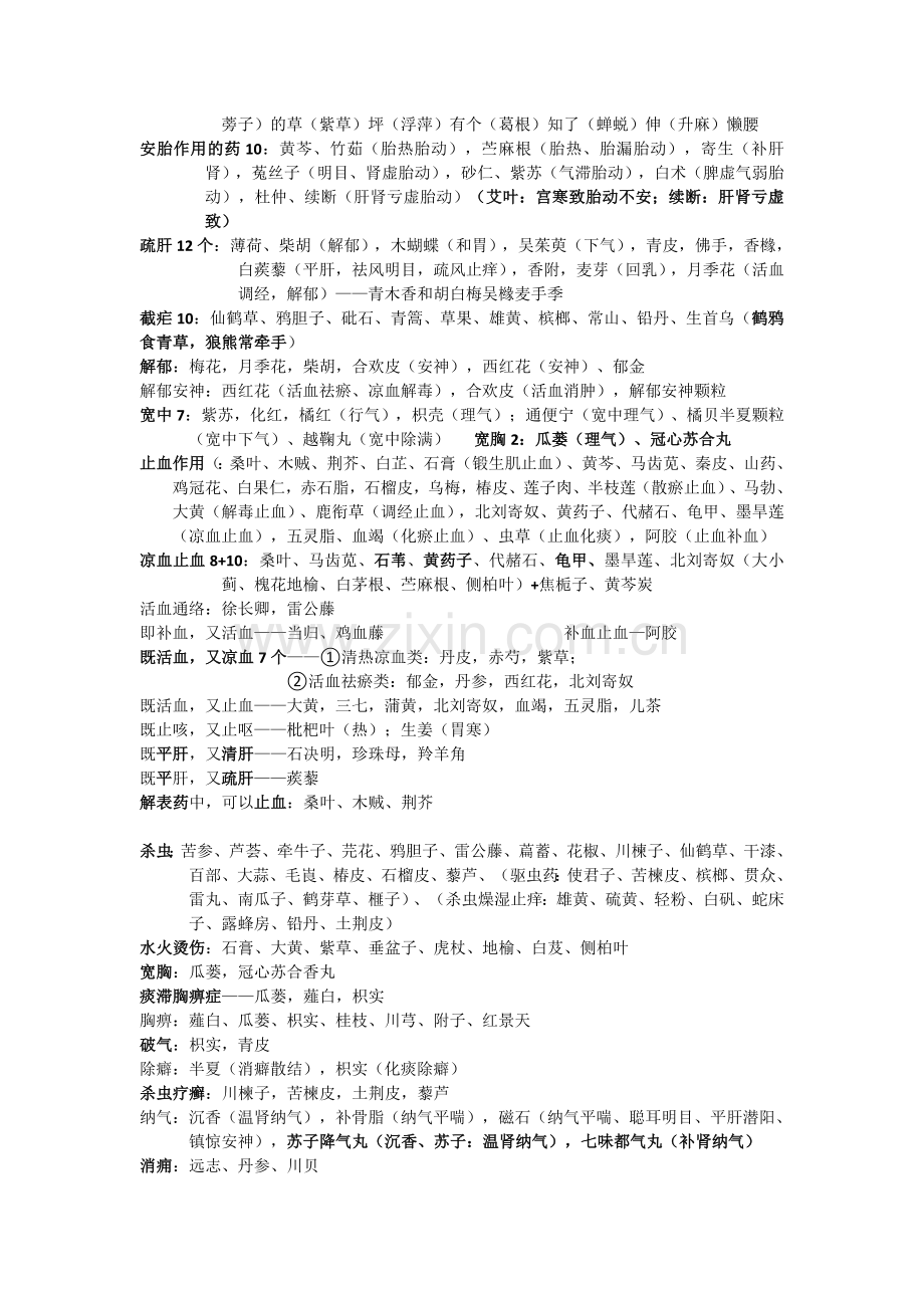 中药师中药总结考试加分版.doc_第3页