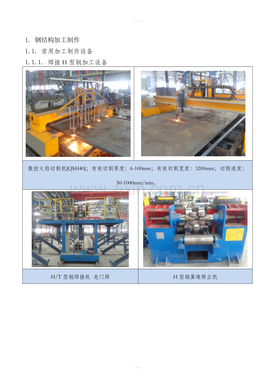 钢结构加工制作流程及设备汇总.doc_第1页