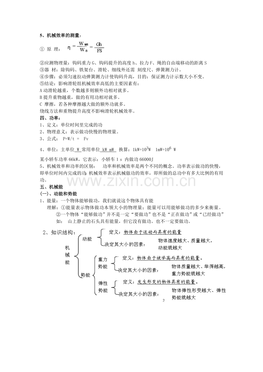 (粤沪版)九年级物理(上册)知识点整理-2015年.doc_第2页