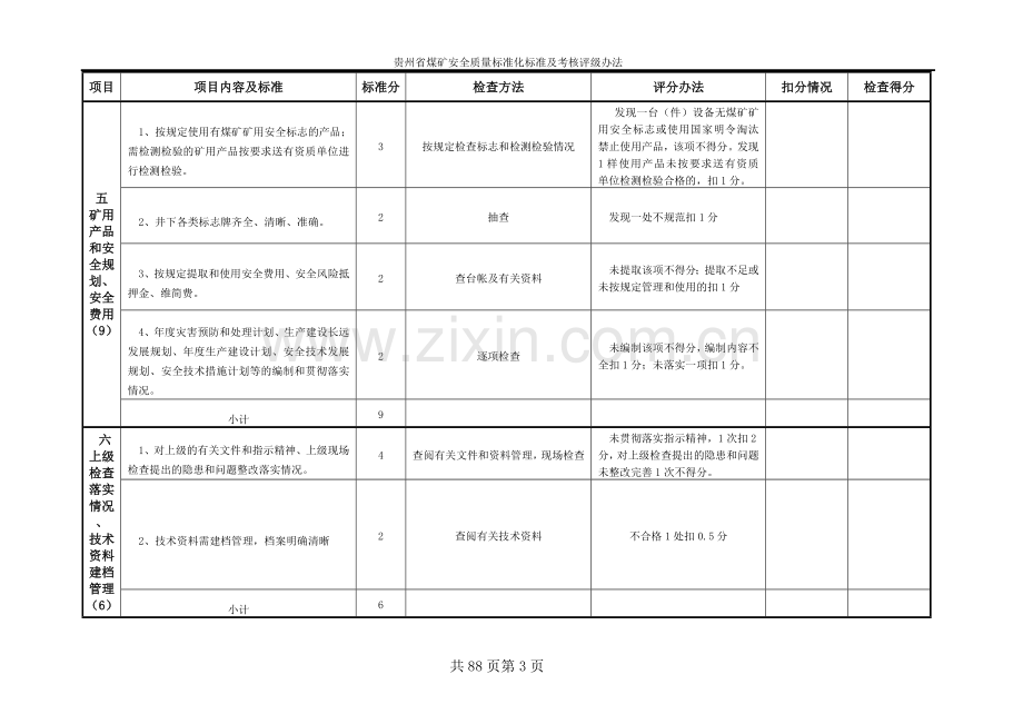 贵州省煤矿安全质量标准化考核表1.doc_第3页