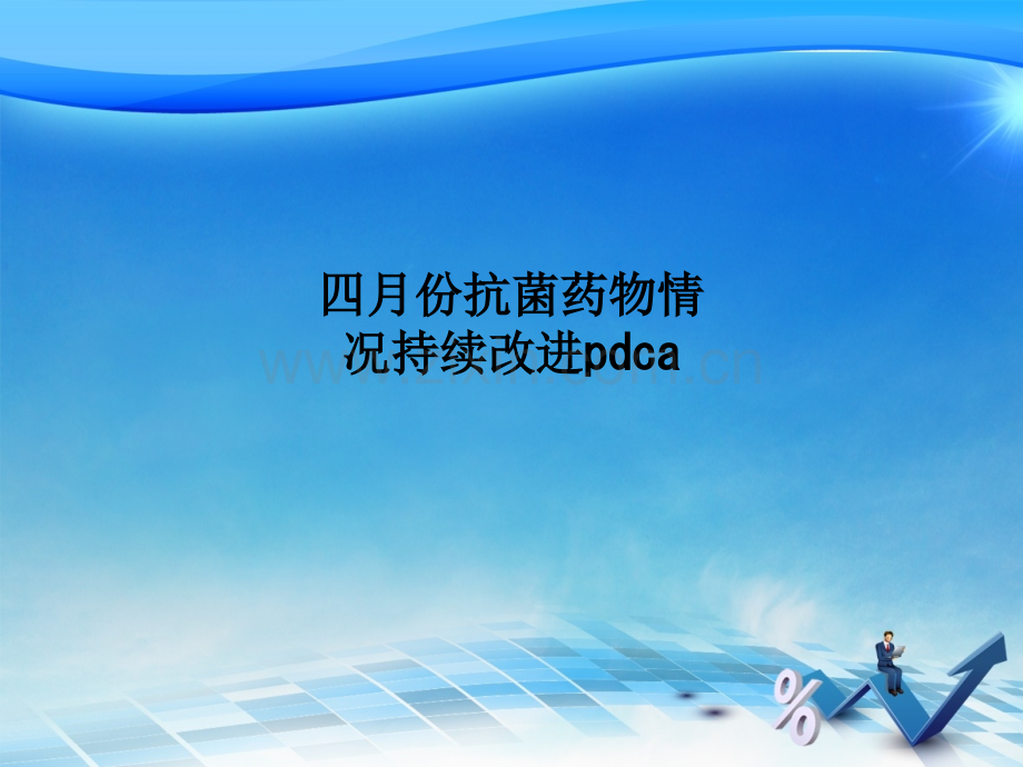 四月份抗菌药物情况持续改进pdca.ppt_第1页