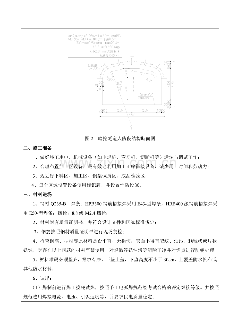 北环路站附属结构3号出入口暗挖段钢格栅加工技术交底.doc_第3页