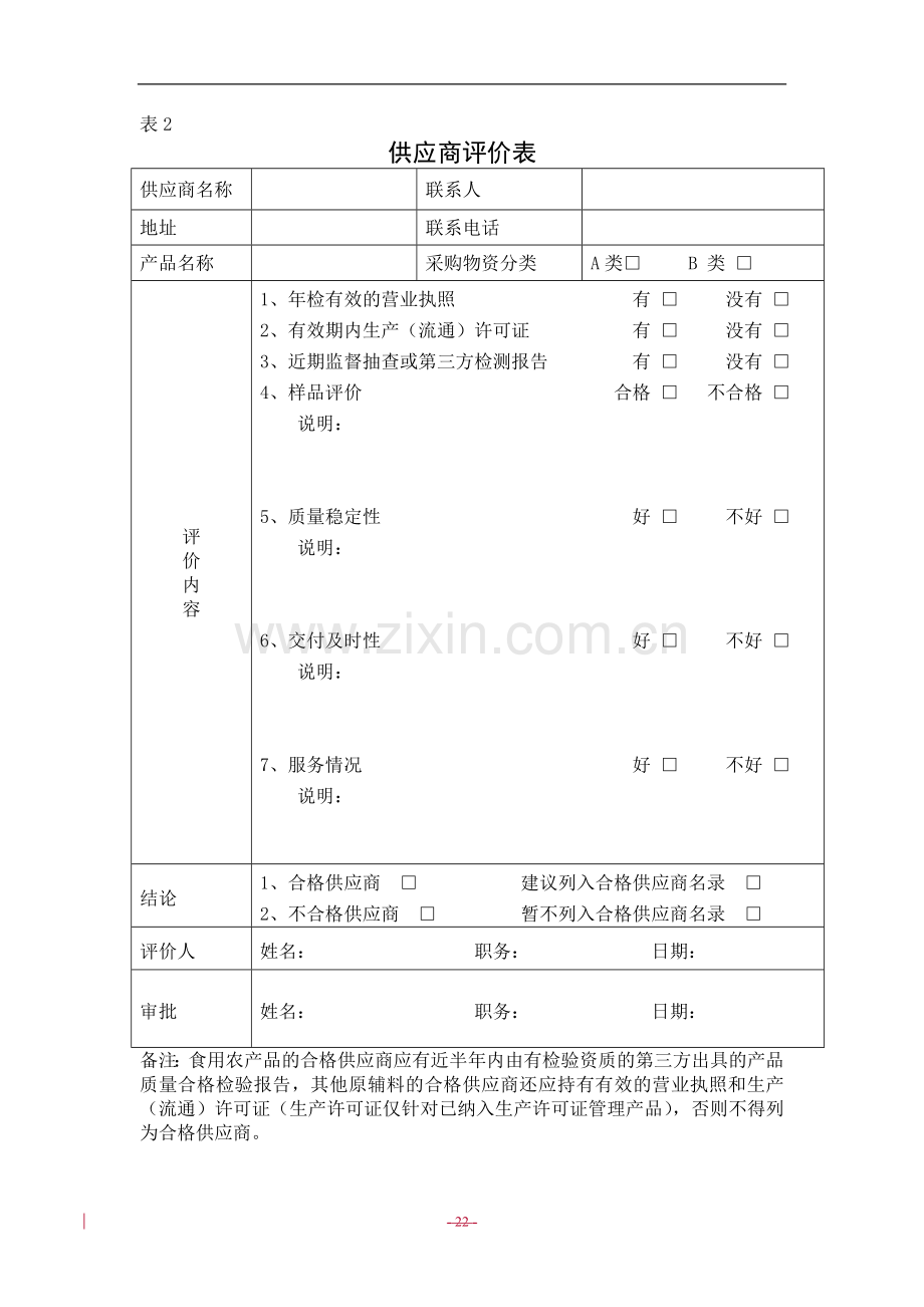 食品生产企业质量安全管理通用规范(记录表单)试行-20090911).doc_第2页