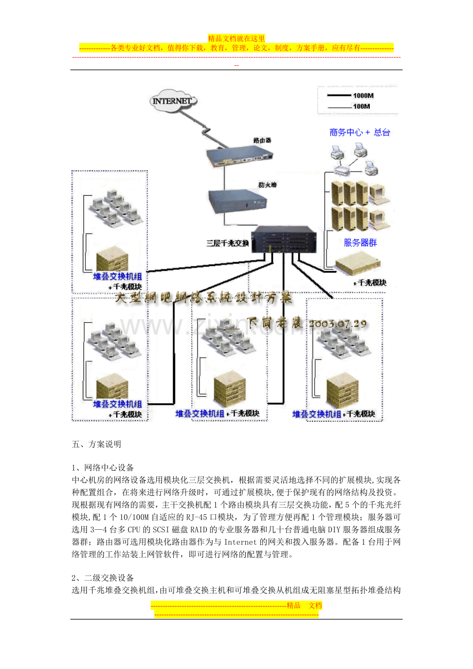 大型网吧网络系统设计方案.doc_第3页