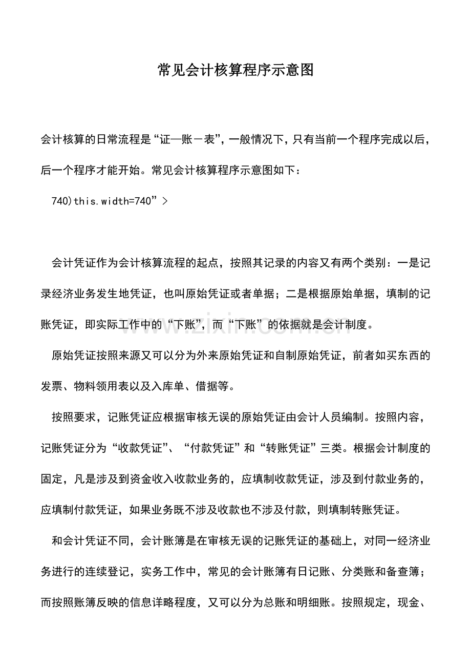 会计实务：常见会计核算程序示意图.doc_第1页