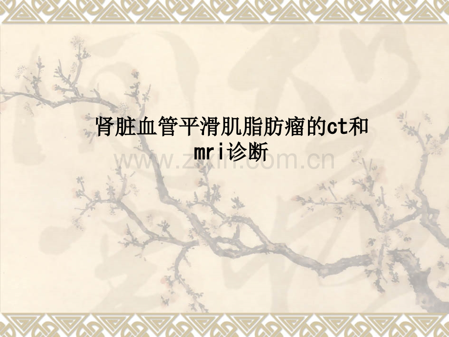 肾脏血管平滑肌脂肪瘤的ct和mri诊断.ppt_第1页