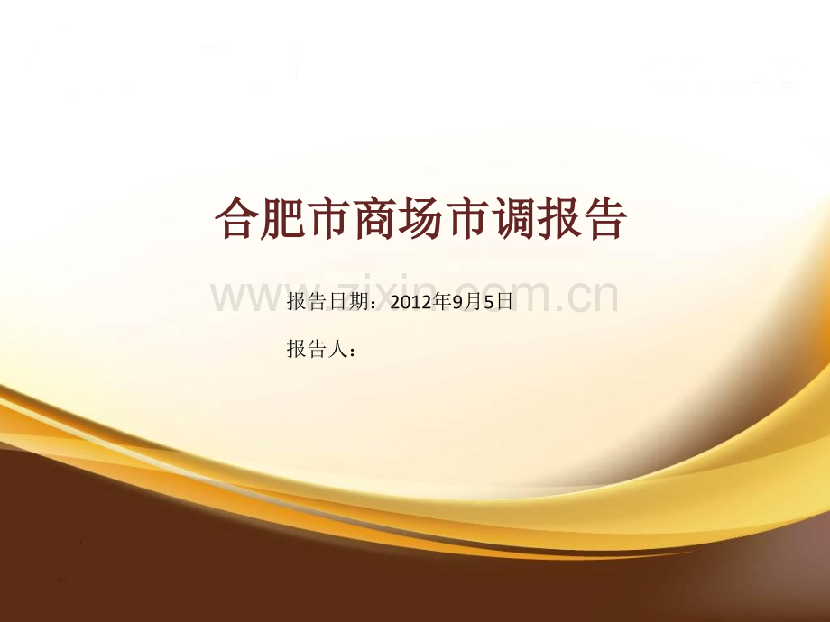 合肥银泰中心、金鹰国际购物中心等项目市场调研报告(100页)PPT课件.ppt_第1页