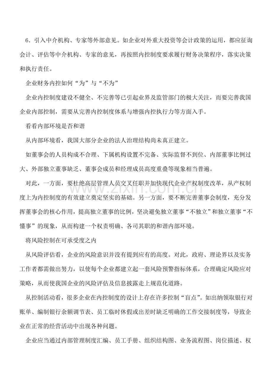 财务内控执行中应注意的几个问题.doc_第3页