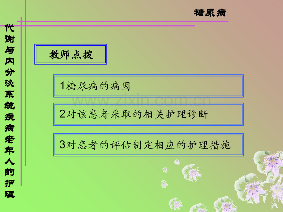 医学类-糖尿病老年人护理PPT课件.ppt_第3页