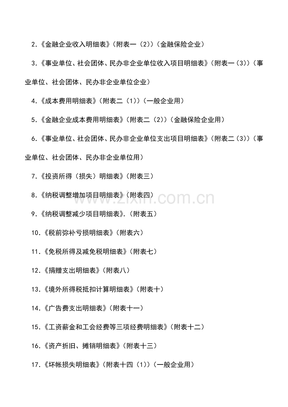 会计实务：企业所得税纳税人年度纳税申报(适用查账征收)-2.doc_第2页