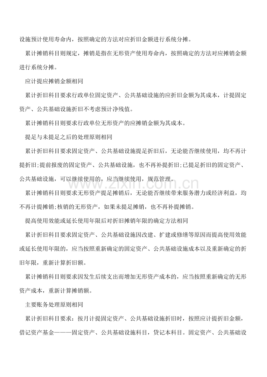 累计折旧与累计摊销核算的异同.doc_第3页