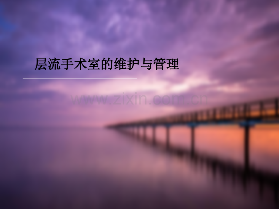 层流手术室的维护与管理.ppt_第1页