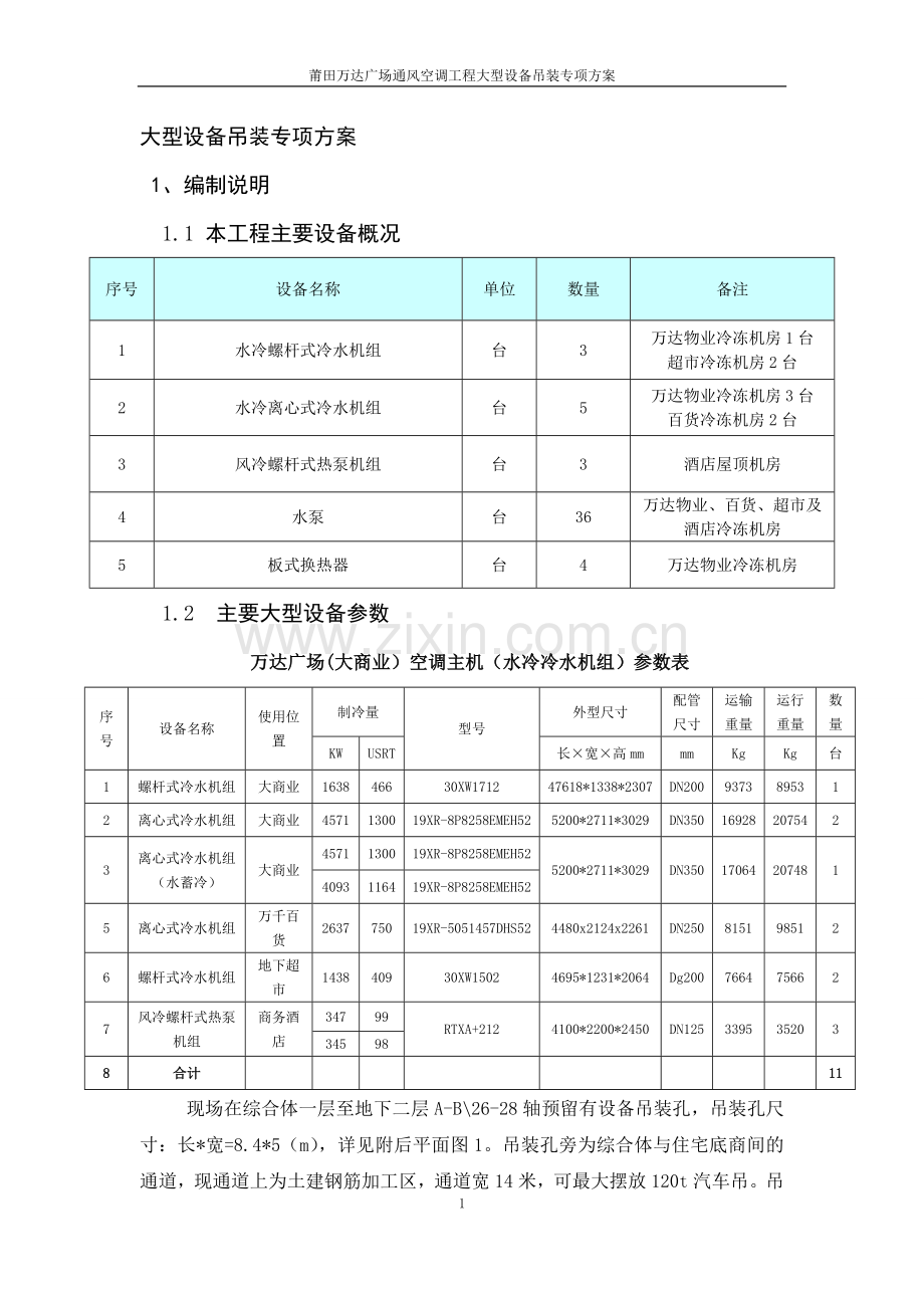 设备吊装专项方案.doc_第1页