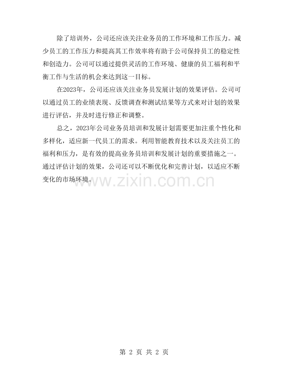 公司业务员培训和发展计划解析.doc_第2页