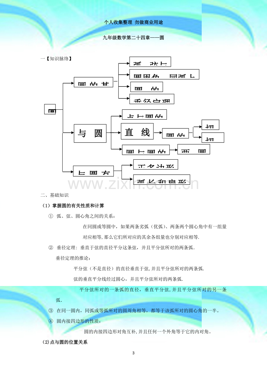 数学：人教版九年级上-第24章圆同步测试(人教新课标九年级上).doc_第3页