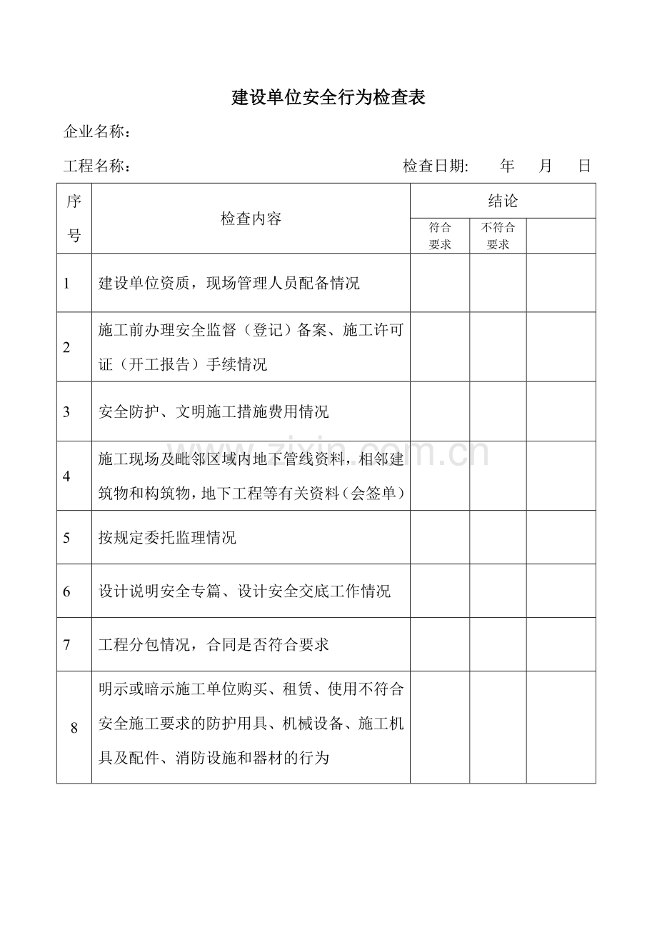 文明施工与环境保护检查表[1].doc_第2页