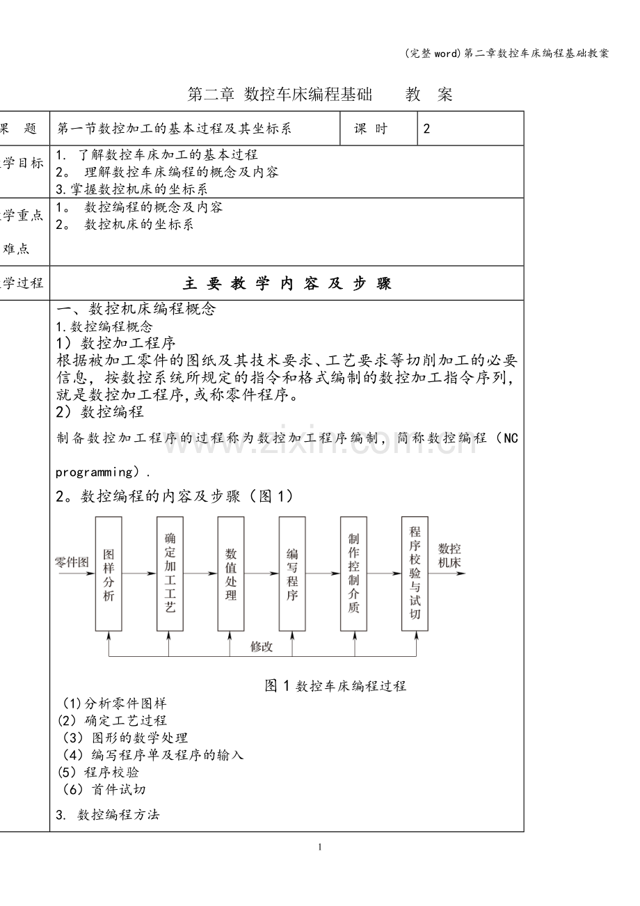 第二章数控车床编程基础教案.doc_第1页