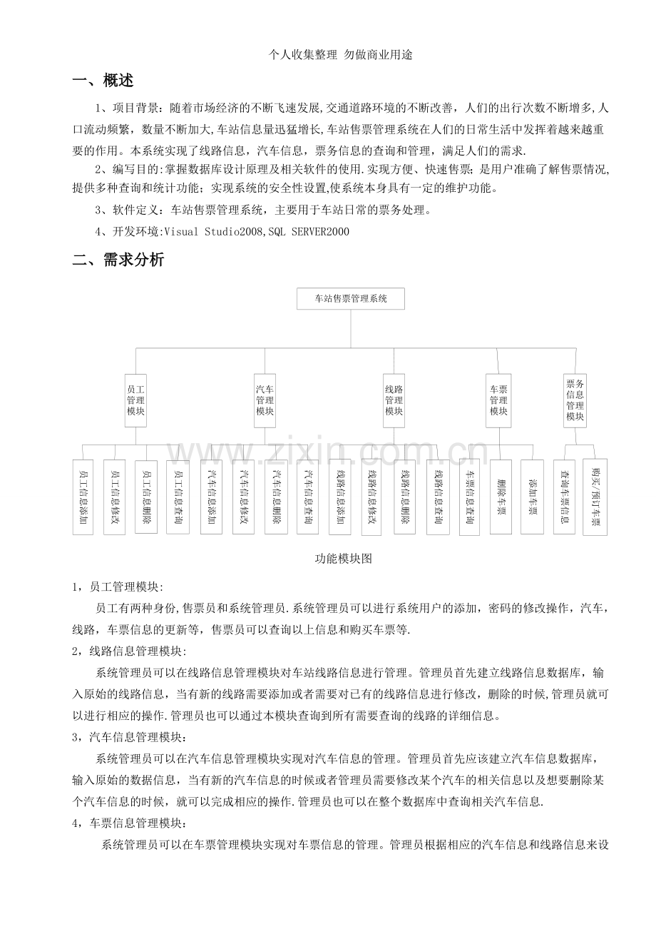 数据库课程设计报告车站售票管理系统.doc_第2页