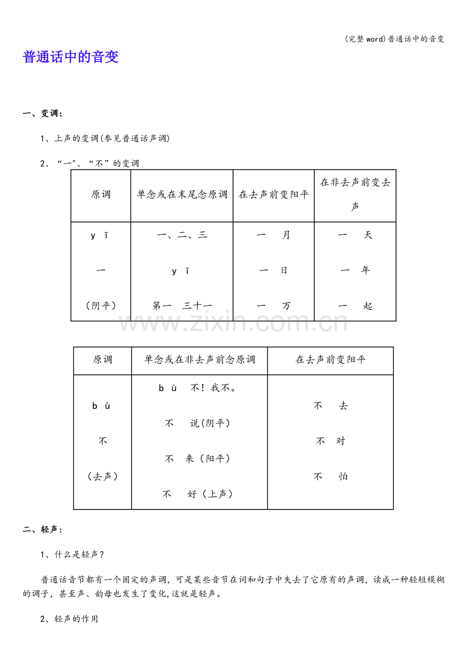 普通话中的音变.doc_第1页