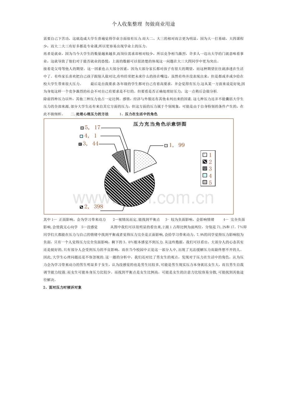 数学概率统计大学生心理压力调查报告.doc_第2页