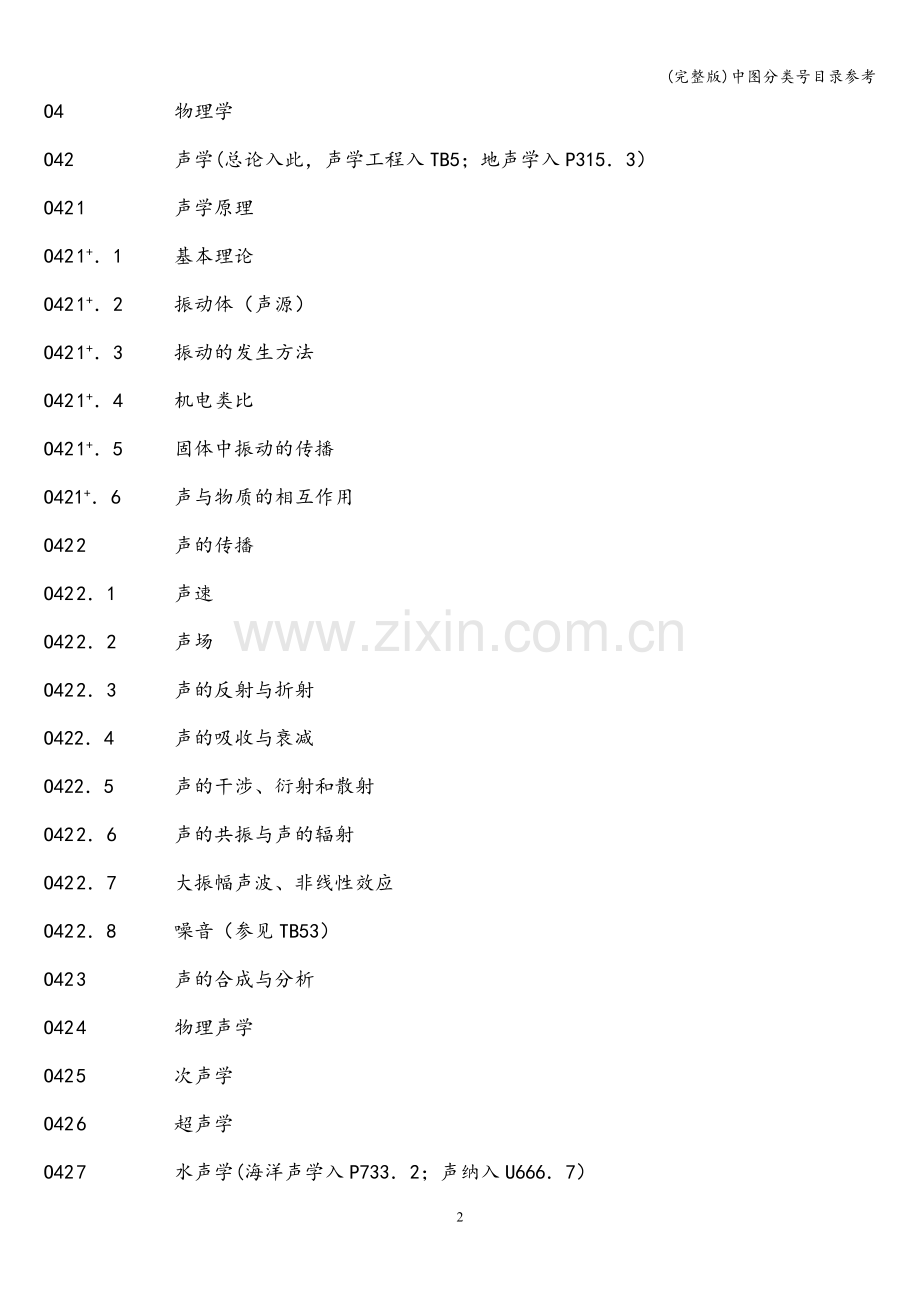 中图分类号目录参考.doc_第2页