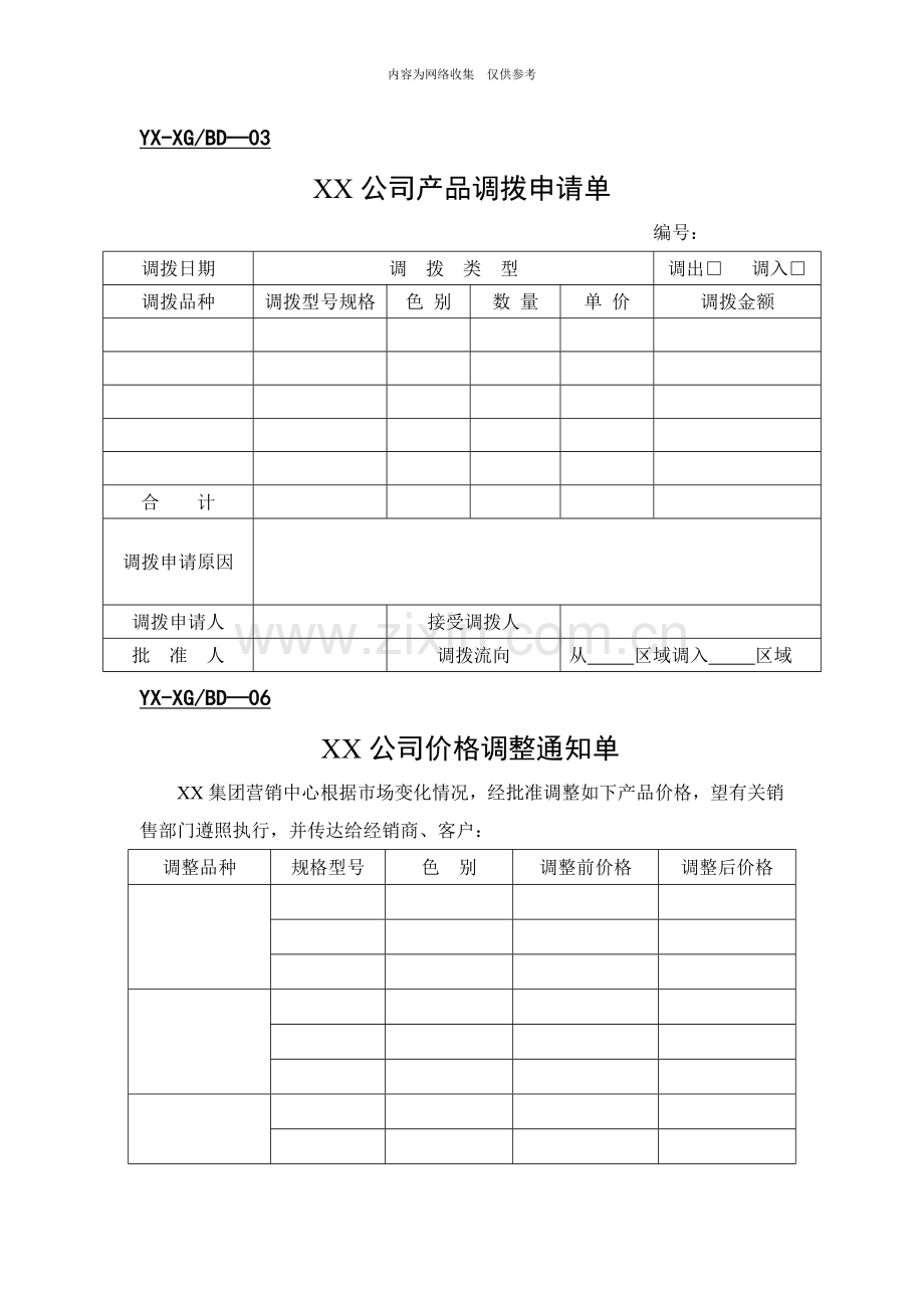 某公司销售管理表格汇总.doc_第3页