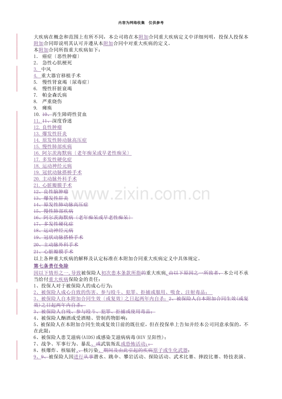 团体重大疾病保险合同样本.doc_第3页